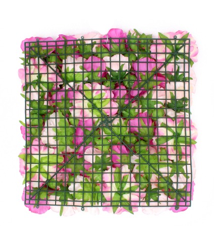 Mur de roses artificielles passion