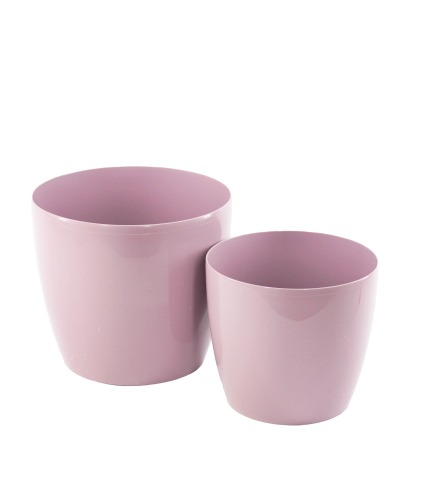 Pot rond plastique lilas