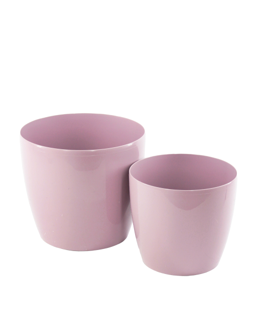 Pot rond plastique lilas