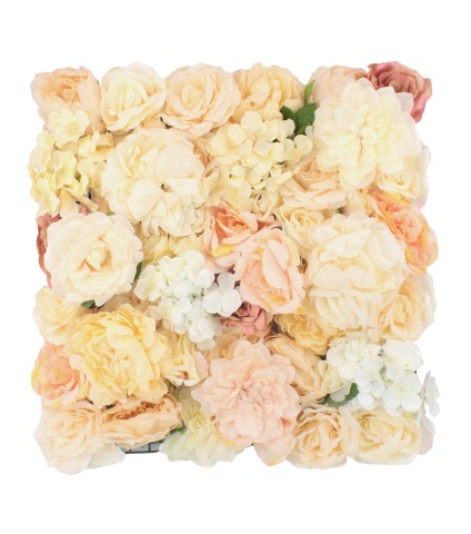 Mur de fleurs artificielles céleste