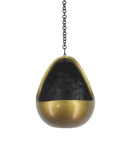 Pot suspendu lune bronze