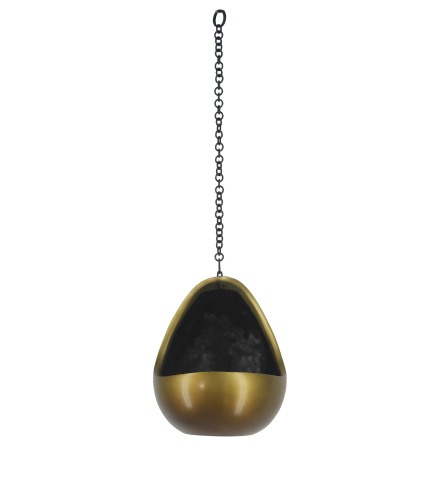 Pot suspendu lune bronze