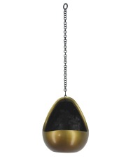 Pot suspendu lune bronze