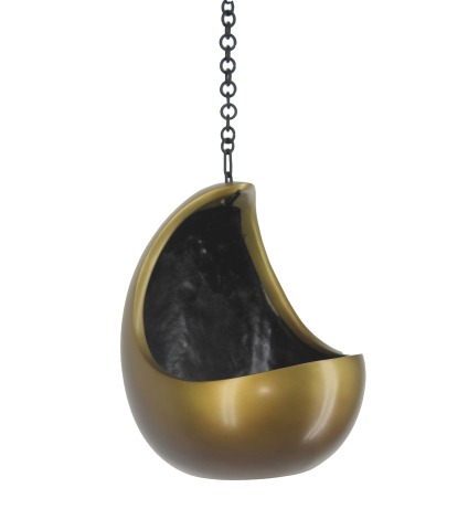 Pot suspendu lune bronze