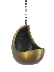 Pot suspendu lune bronze