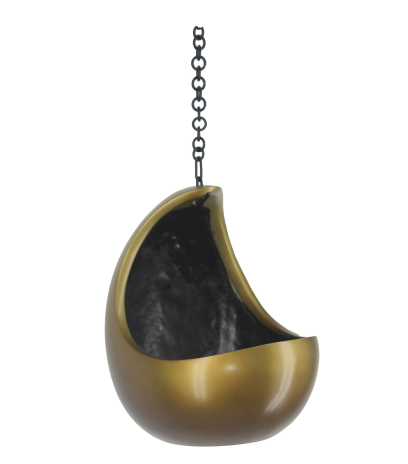 Pot suspendu lune bronze