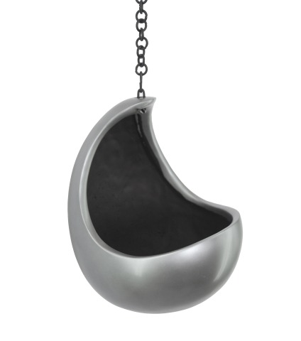 Pot suspendu lune gris
