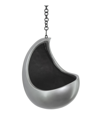 Pot suspendu lune gris