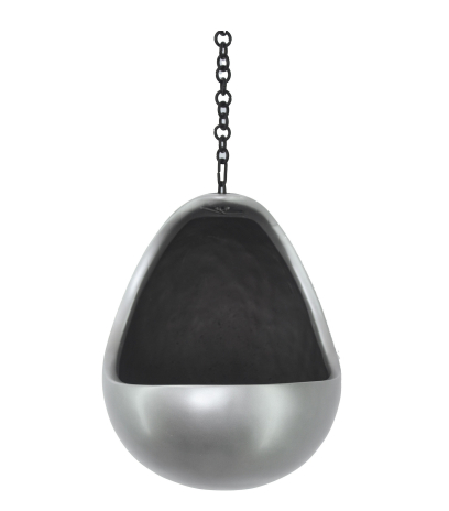 Pot suspendu lune gris
