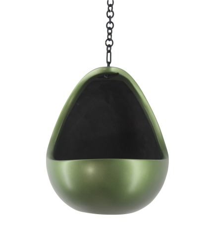 Pot suspendu lune vert