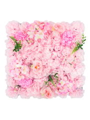 Mur de roses artificielles