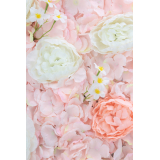 Mur floral artificiel aurore