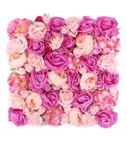 Mur de roses artificielles passion