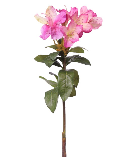 Tige de rhododendron artificielle rose