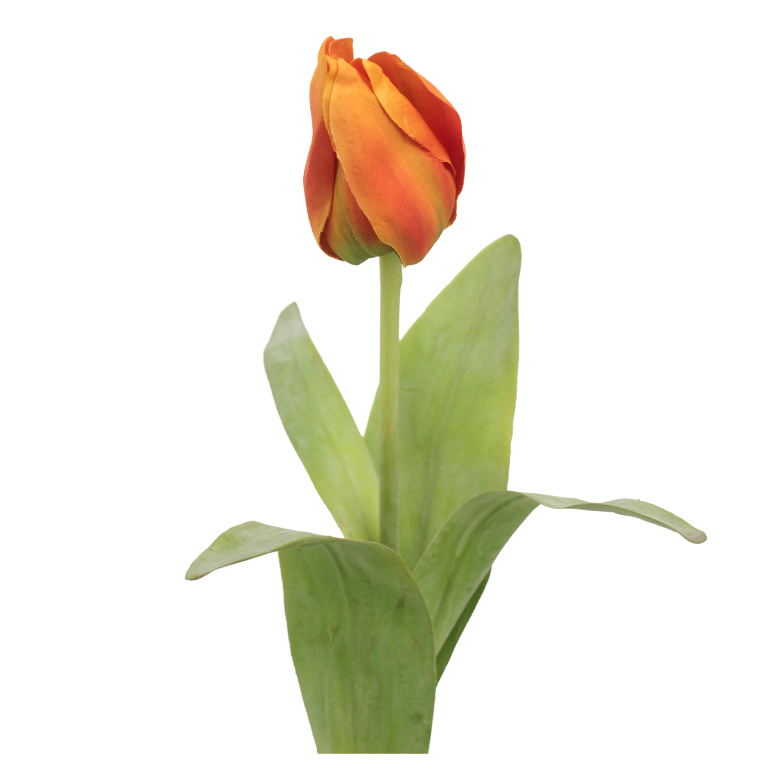 Tulipe Artificielle Blanche à 3 Têtes avec Tige Longue