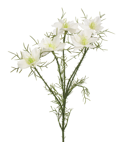 Tige de cosmos blanc artificiel