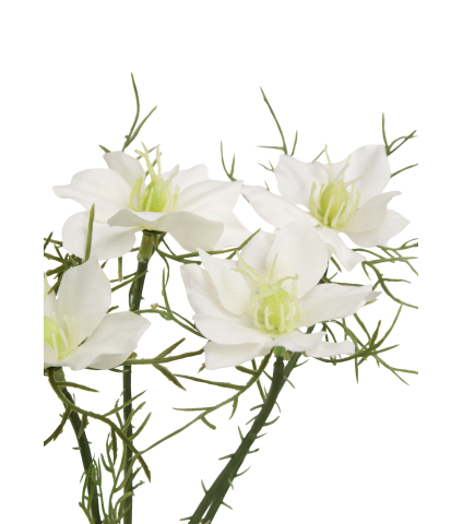 Tige de cosmos blanc artificiel