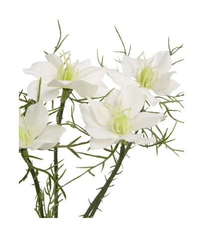 Tige de cosmos blanc artificiel