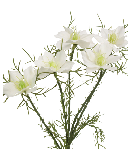 Tige de cosmos blanc artificiel