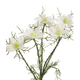 Tige de cosmos blanc artificiel