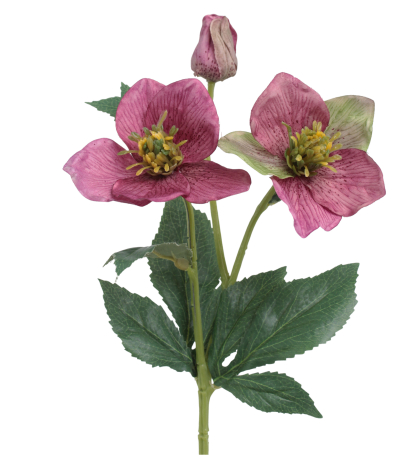 Hellébore rose fuchsia artificielle