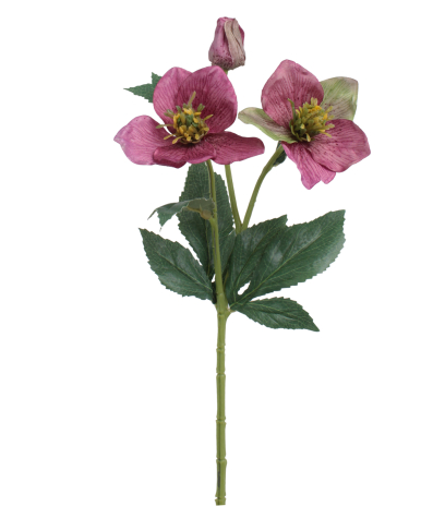 Hellébore rose fuchsia artificielle