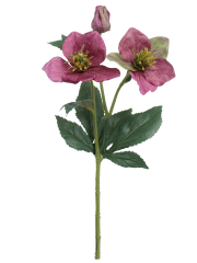 Hellébore rose fuchsia artificielle