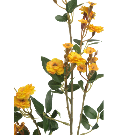 Rose sauvage artificielle jaune