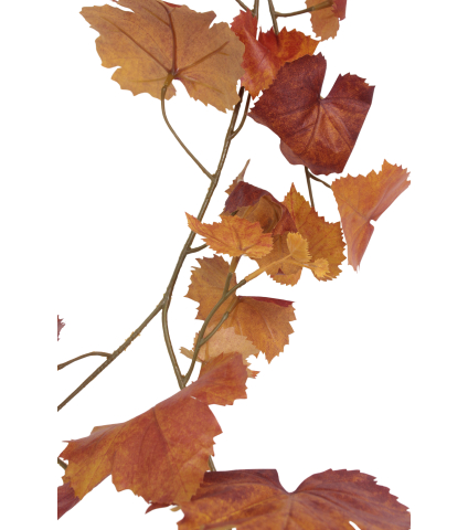 Grande guirlande de vigne automnale
