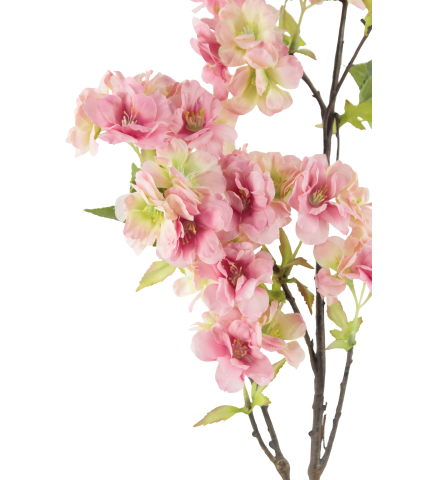 Tige de cerisier artificiel rose fleuri