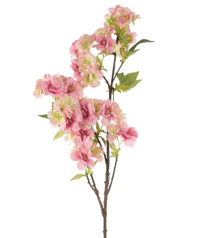 Tige de cerisier artificiel rose fleuri