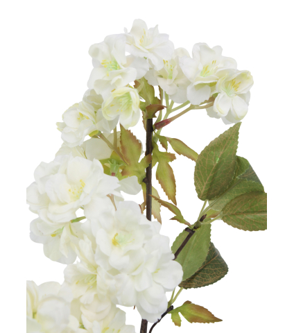 Tige de cerisier artificiel blanc fleuri