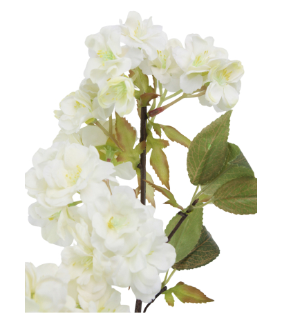 Tige de cerisier artificiel blanc fleuri