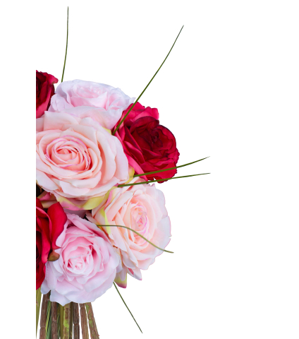 Bouquet artificiel Rosée