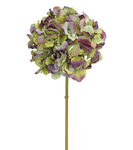 Tête d'hortensia artificielle verte