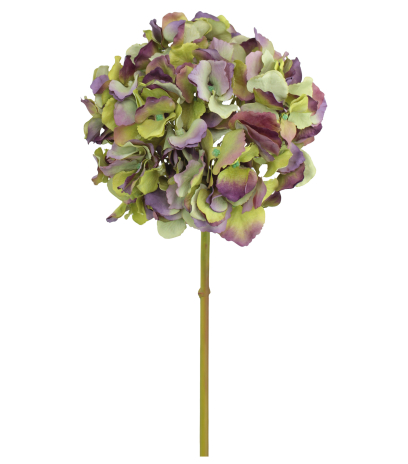 Tête d'hortensia artificielle verte