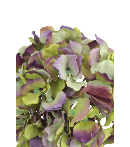 Tête d'hortensia artificielle verte