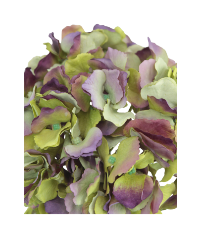 Tête d'hortensia artificielle verte