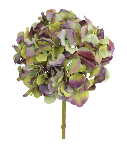 Tête d'hortensia artificielle verte
