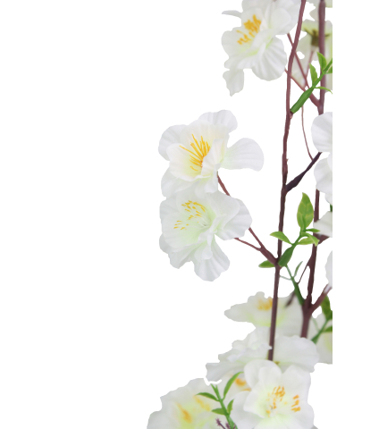 Rameau de cerisier artificiel blanc