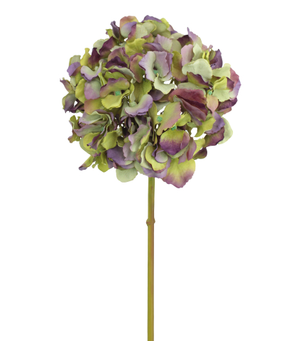 Tête d'hortensia artificielle verte