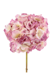 Tête d'hortensia artificielle rose