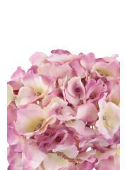 Tête d'hortensia artificielle rose