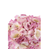 Tête d'hortensia artificielle rose