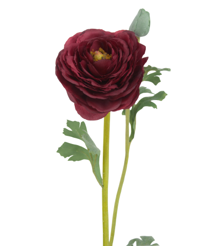 Renoncule artificielle rouge bouton