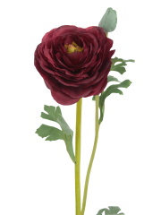 Renoncule artificielle rouge bouton