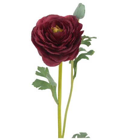 Renoncule artificielle rouge bouton
