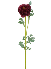 Renoncule artificielle rouge bouton