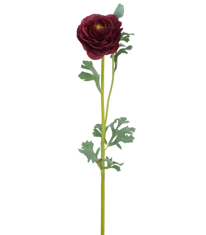 Renoncule artificielle rouge bouton