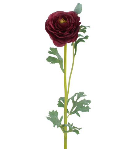 Renoncule artificielle rouge bouton